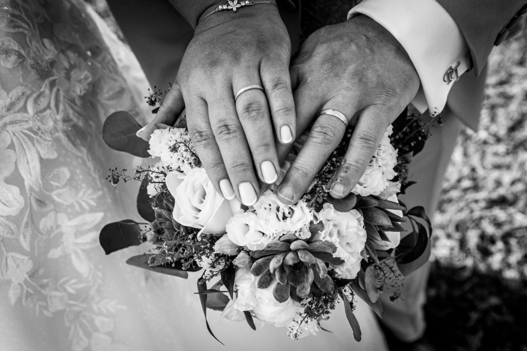 Couple en noir et blanc