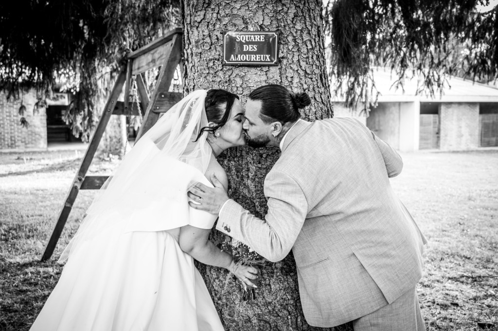 Portrait de couple en noir et blanc